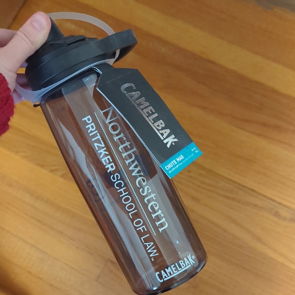 CamelBak Northwestern Pritzker Water Bottle with Black Lid
